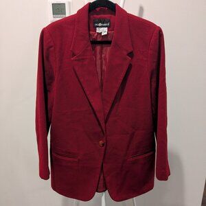 Vintage Sag Harbor Red Wool Blazer 14